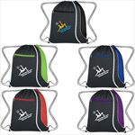 JH3085 Mesh Accent Drawstring Sports Pack With Custom Imprint